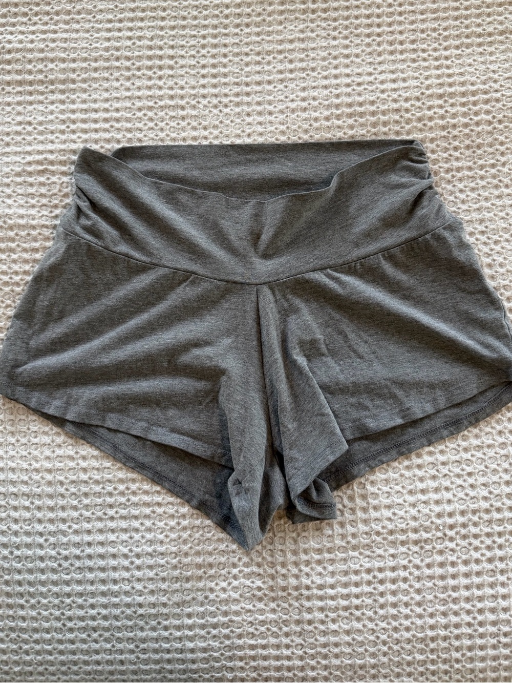 Motherhood Foldover Waist Athletic Lounge Shorts